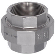 Threaded Fitting, Rustfri, ISO 4144, Union m/teflon pak., 3/4", AISI316