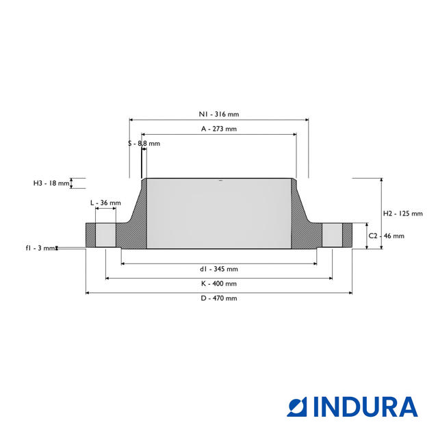 Weld-neck flange