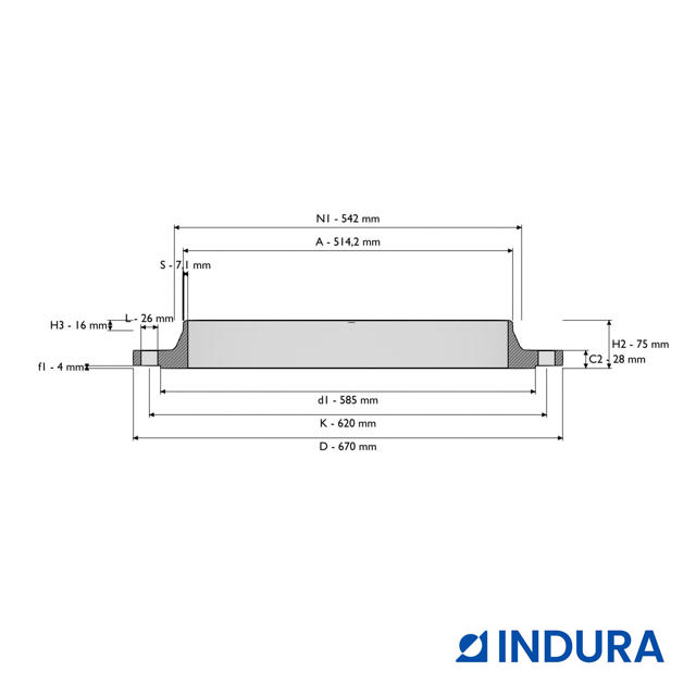 Weld-neck flange