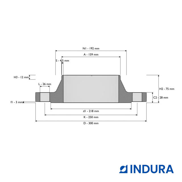 Weld-neck flange