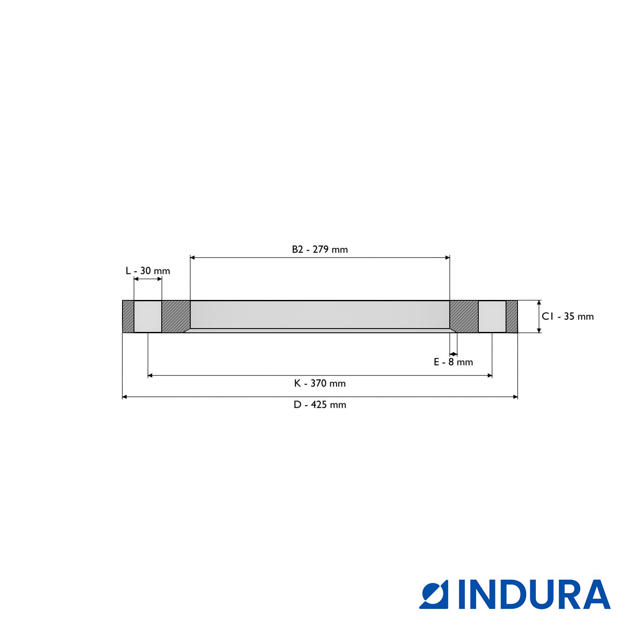 Loose plate flange