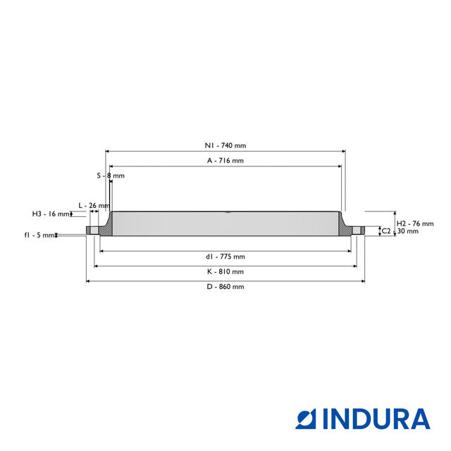Weld-neck flange