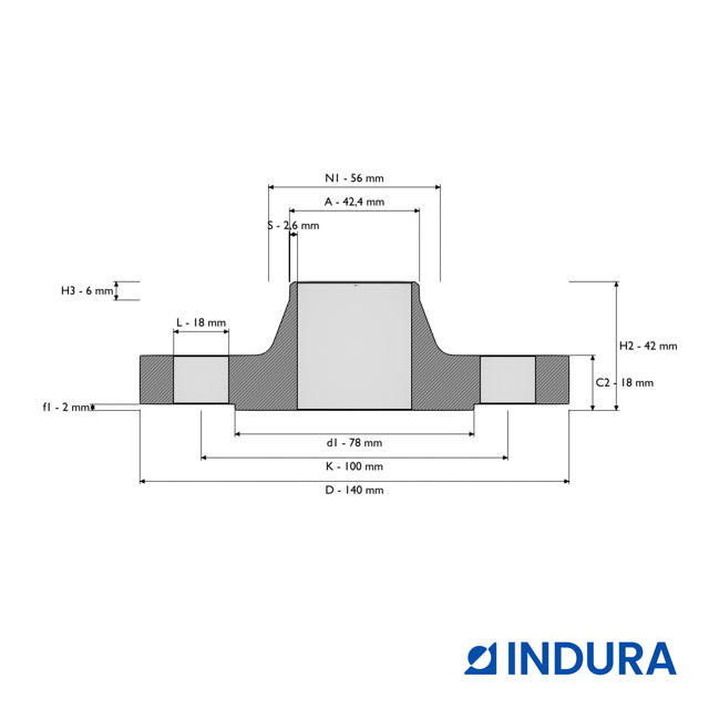 Weld-neck flange