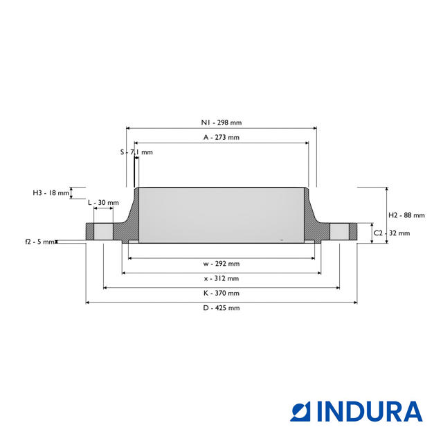 Weld-neck flange