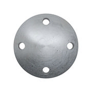 Flanges, HDG, Sort, EN 1092-1, Blindflange, T:05, PN10-16, A, DN50, S235JR, 1.0038, 