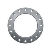 Flanges, HDG, Sort, EN 1092-1, Løsflange, T:02, PN25, A, DN300, 318,0, S235JR, 1.0038, MET