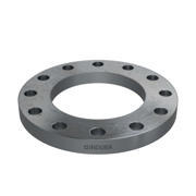 Flanges, HDG, Sort, EN 1092-1, Løsflange, T:02, PN40, A, DN200, 216,0, S235JR, 1.0038, MET