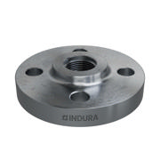 Flanges, HDG, Sort, EN 1092-1, Gevindflange, T:13, PN10-40, B1, DN20, 3/4", P250GH, 1.0460, 