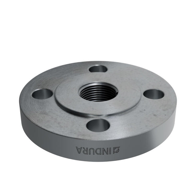 Flanges, HDG, Sort, EN 1092-1, Gevindflange, T:13, PN10-40, B1, DN20, 3/4", P250GH, 1.0460, 