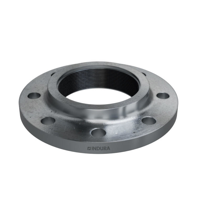 Flanges, FVE, Kohlenstoffstahl, EN 1092-1, Gewindeflansch, T:13, PN10-16, B1, DN100, 4", P250GH, 1.0460, 