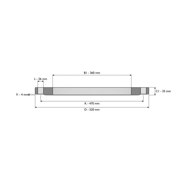 Plate flange