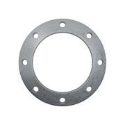 Flanges, HDG, Sort, EN 1092-1, Løsflange, T:02, PN10, A, DN200, 200,0, S235JR, 1.0038, 