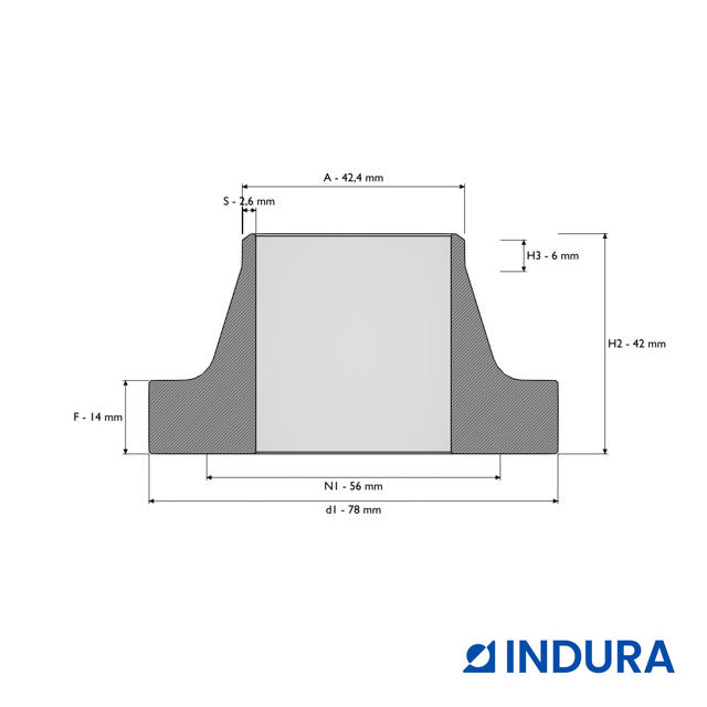 Weld-neck collar