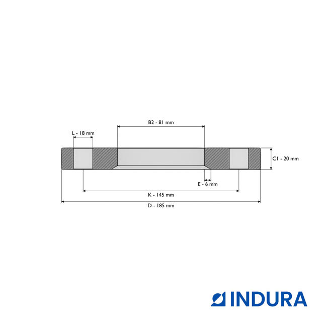 Loose plate flange