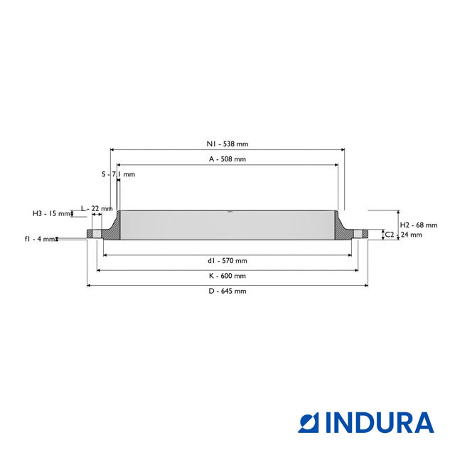 Weld-neck flange