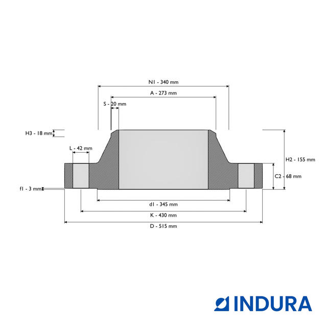 Weld-neck flange