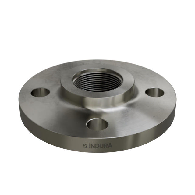 Flanges, Stainless, EN 1092-1, Threaded flange, T:13, PN10-40, B1, DN40, 1 1/2", AISI316TI, 1.4571, 