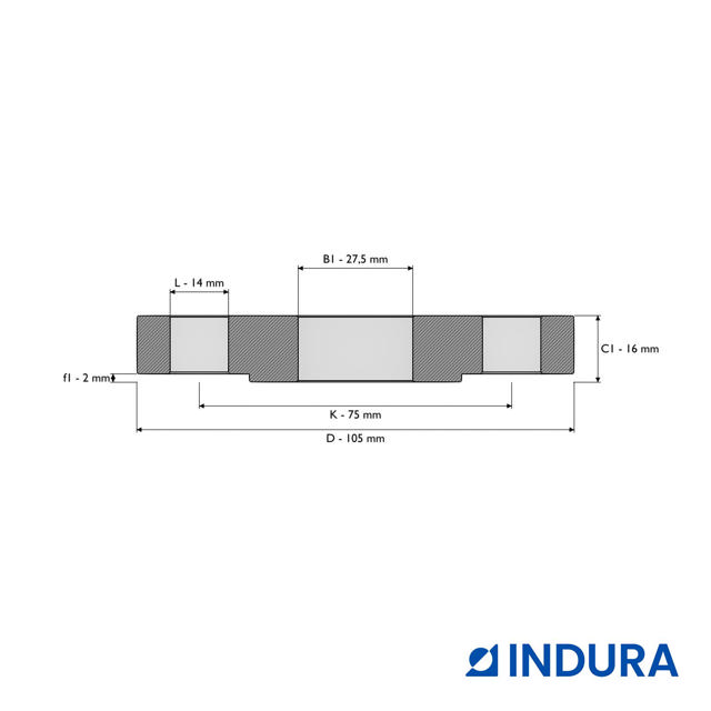 Plate flange