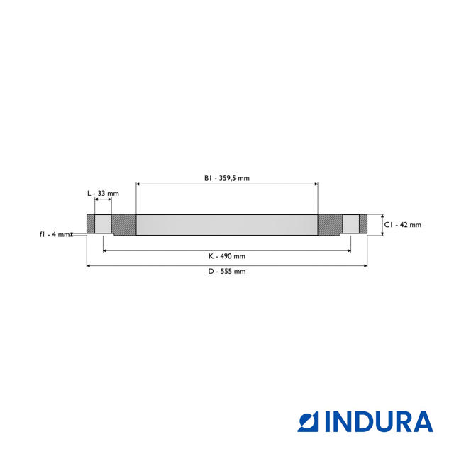 Plate flange