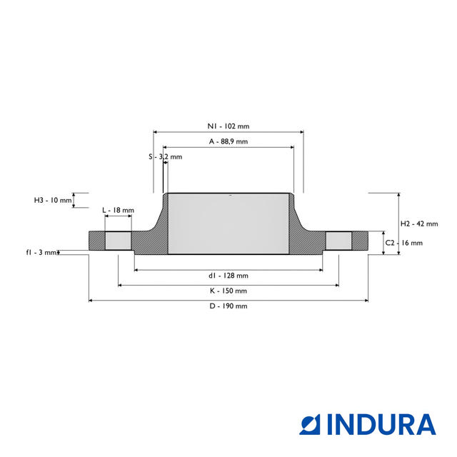 Weld-neck flange