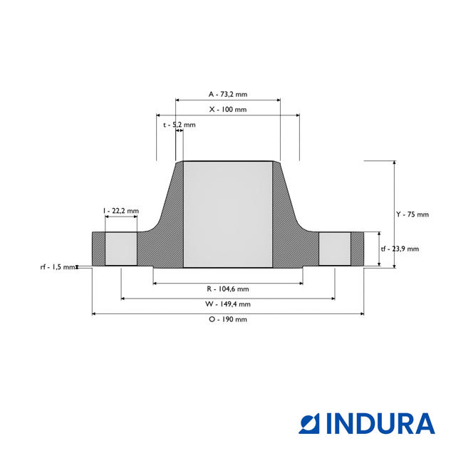 Welding neck Flansch