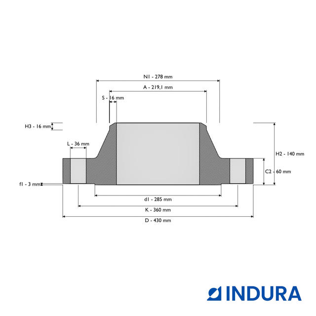 Weld-neck flange