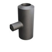 Butt-Weld Fitting, Kohlenstoffstahl, EN10253-2, T:A, T-Stück, 48,3/21,3, P235GH-TC1, 1.0345