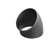 Butt-Weld Fitting, Sort, EN10253-2, T:A, Svejsebøjning, 610, P235GH-TC1, 1.0345