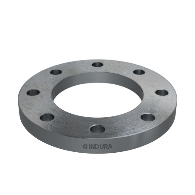 Flanges, HDG, Sort, EN 1092-1, Løsflange, T:02, PN10-16, A, DN100, 128,0, S235JR, 1.0038, MET