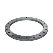Flanges, HDG, Sort, EN 1092-1, Løsflange, T:02, PN10, A, DN600, 610,0, S235JR, 1.0038, ISO