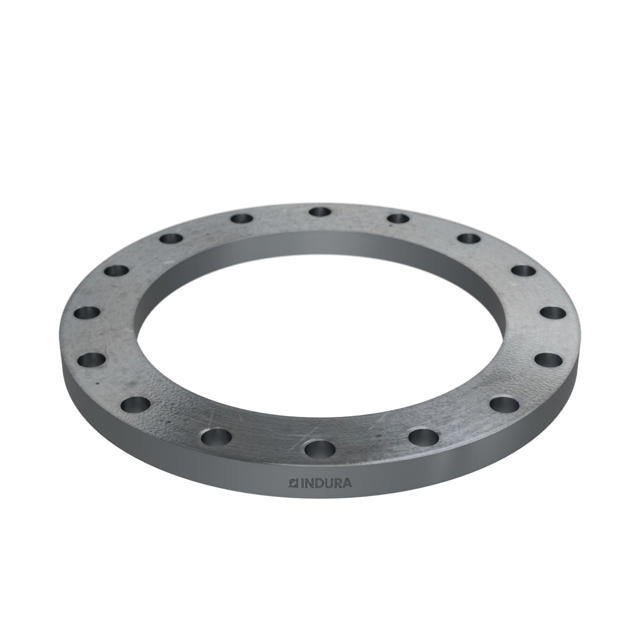 Flanges, HDG, Sort, EN 1092-1, Løsflange, T:02, PN16, A, DN400, 406,4, S235JR, 1.0038, ISO