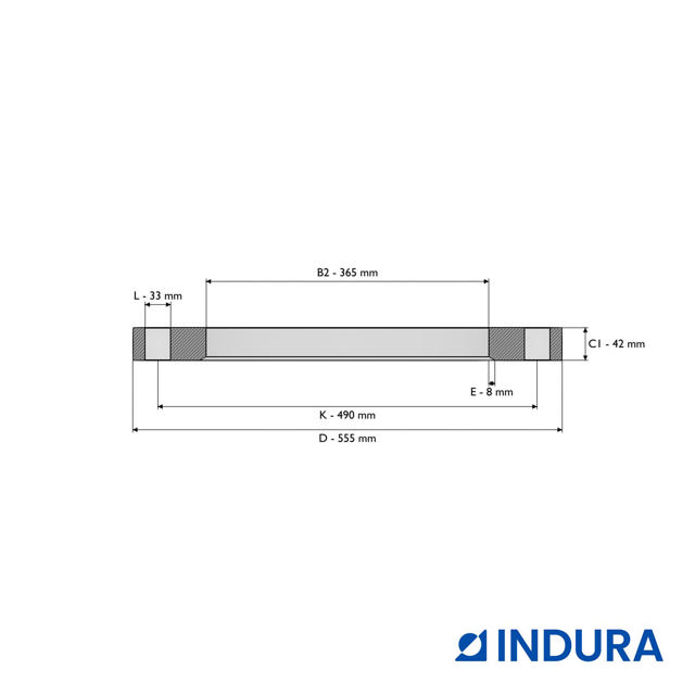 Loose plate flange