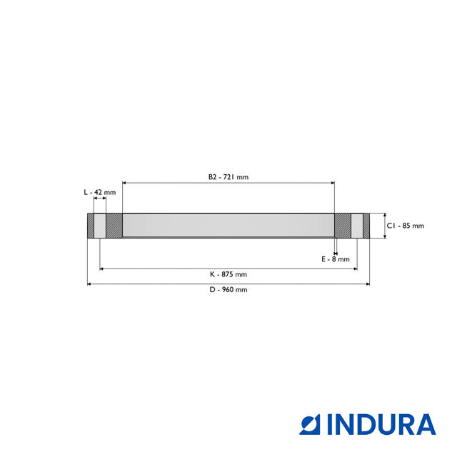Loose plate flange