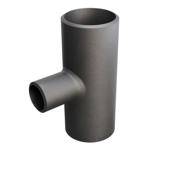 Butt-Weld Fitting, Kohlenstoffstahl, EN10253-2, T:A, T-Stück, 48,3/26,9, P235GH-TC1, 1.0345
