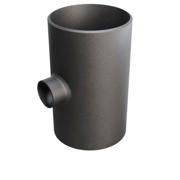Butt-Weld Fitting, Stal węglowa, EN10253-2, T:A, Trójnik, 219,1/76,1, P235GH-TC1, 1.0345