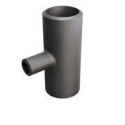Butt-Weld Fitting, Kohlenstoffstahl, EN10253-2, T:A, T-Stück, 48,3/21,3, P235GH-TC1, 1.0345