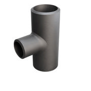 Butt-Weld Fitting, Kohlenstoffstahl, EN10253-2, T:A, T-Stück, 48,3/33,7, P235GH-TC1, 1.0345