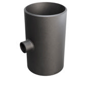 Butt-Weld Fitting, Stal węglowa, EN10253-2, T:A, Trójnik, 219,1/60,3, P235GH-TC1, 1.0345