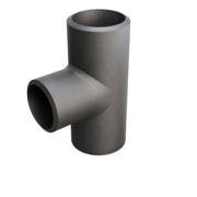 Butt-Weld Fitting, Sort, ASME B16.9, Tee, 1 1/2"/1 1/4", A-234 WPB