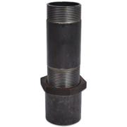 Threaded Fitting, Schwarz, EN 10241, Langes Gewinde, 3/8"