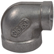 Threaded Fitting, Stainless, ISO 4144, Red. Elbow, 3/4x 1/2", AISI316
