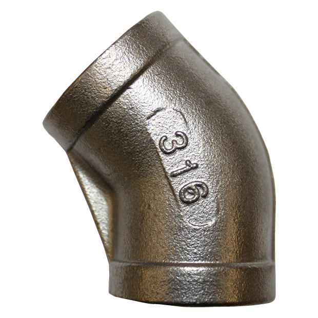 Threaded Fitting, Nierdzewny, ISO 4144, Kolano, 1/4", AISI316