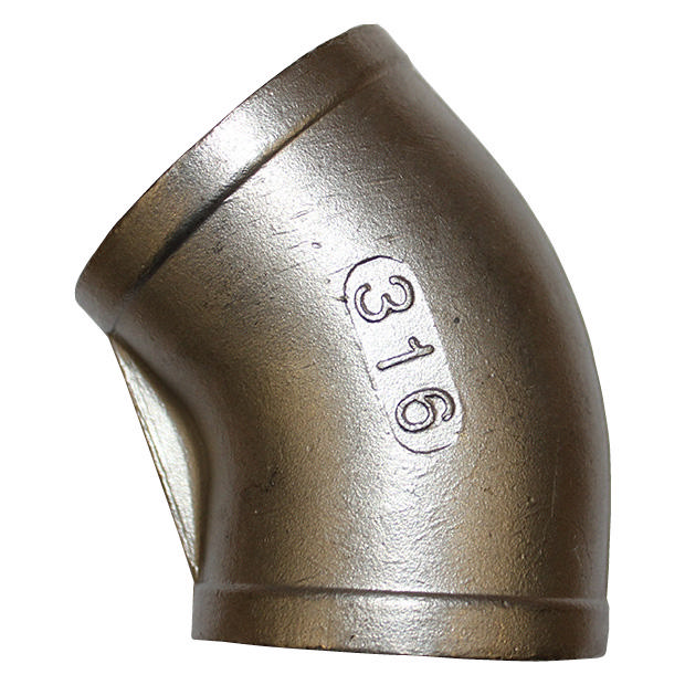 Threaded Fitting, Stainless, ISO 4144, Elbow, 2 1/2", AISI316