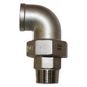 Threaded Fitting, Stainless, ISO 4144, Union elbow, 1", AISI316