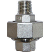 Threaded Fitting, Rustfri, ISO 4144, Union m/teflon pak., 3/4", AISI316