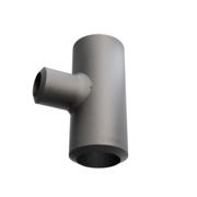Butt-Weld Fitting, Sort, ASME B16.9, Tee, 1/2"/1/4", A-234 WPB