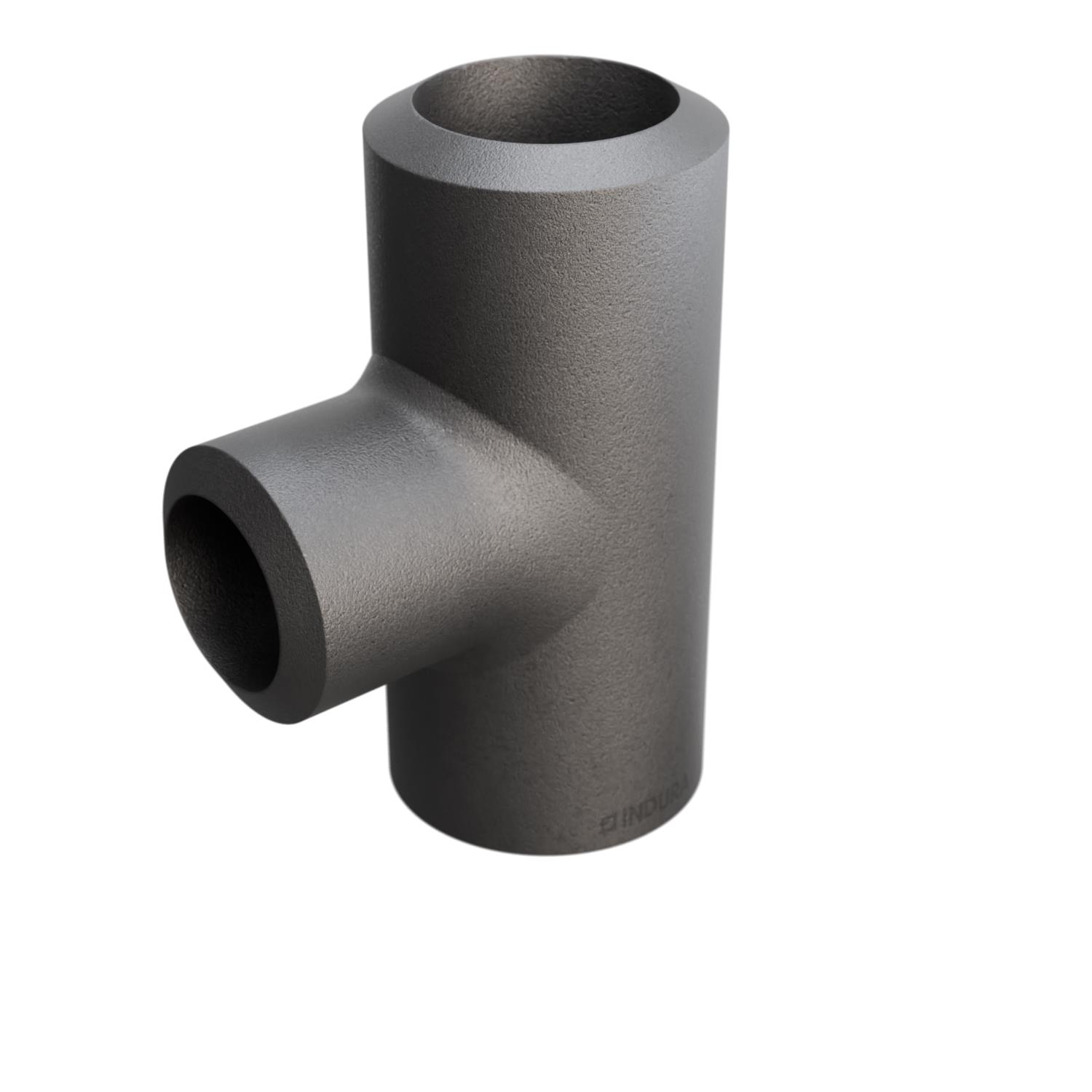 Tee, ASME B16.9, Sch. XS/80, 1"x3/4", A-234 WPB, INDURA