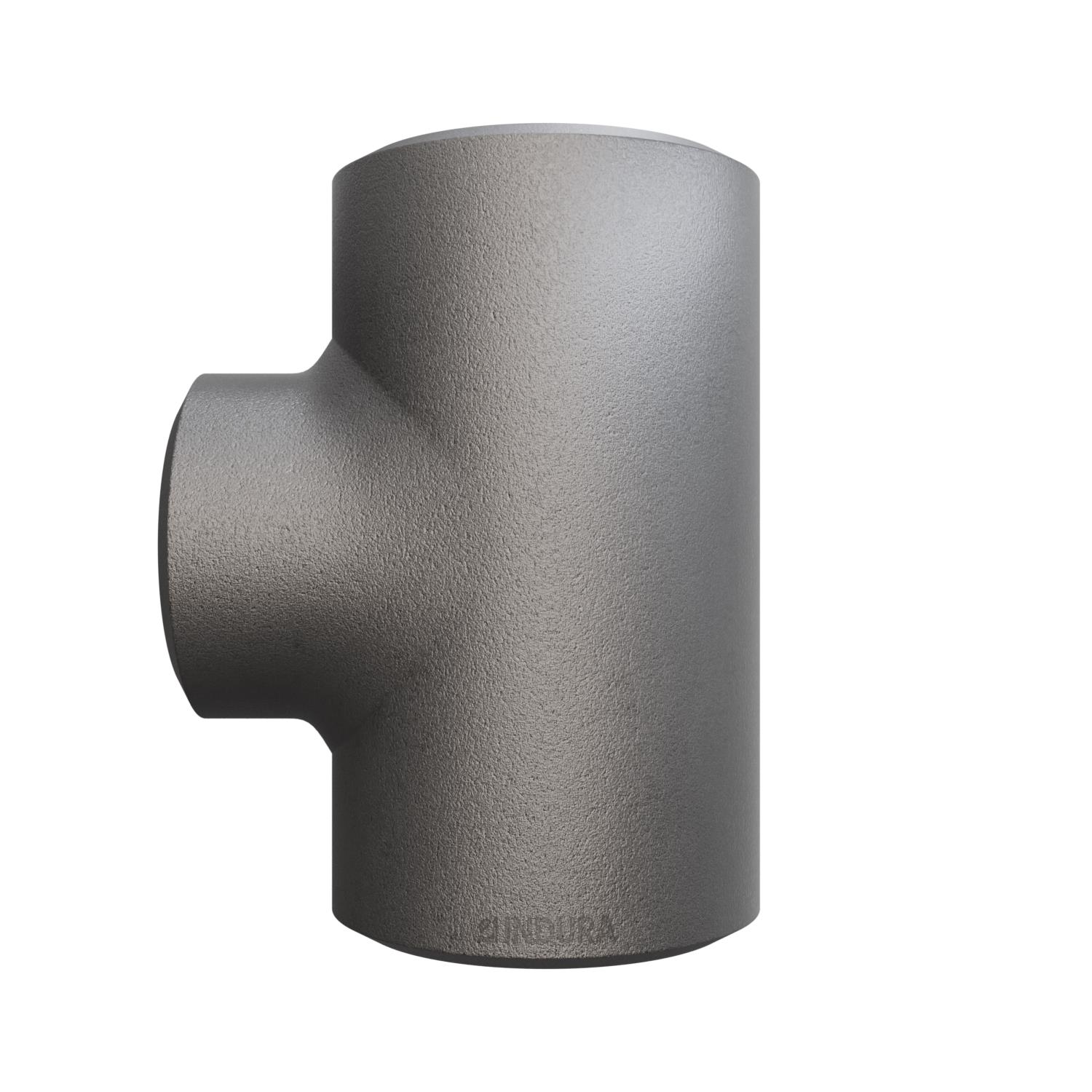 Tee, ASME B16.9, Sch. XS/80, 5"x4", A-234 WPB, INDURA