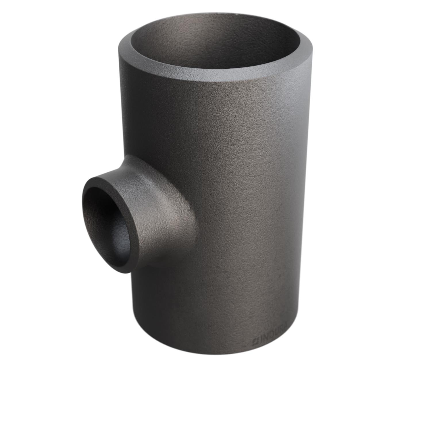 Tee, ASME B16.9, Sch. XS/80, 6"x3", A-234 WPB, INDURA