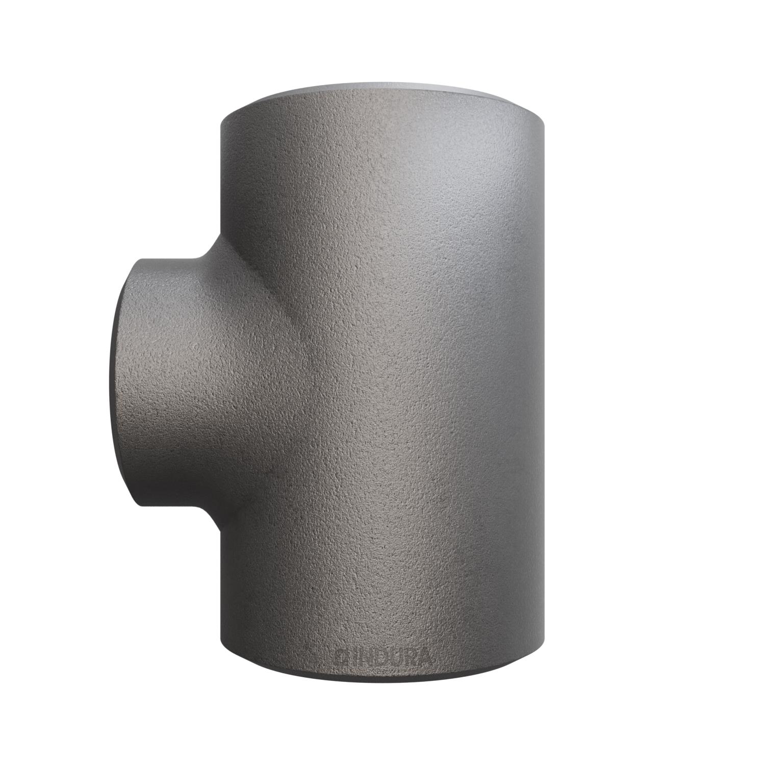 Tee, ASME B16.9, Sch. XS/80, 8"x6", A-234 WPB, INDURA